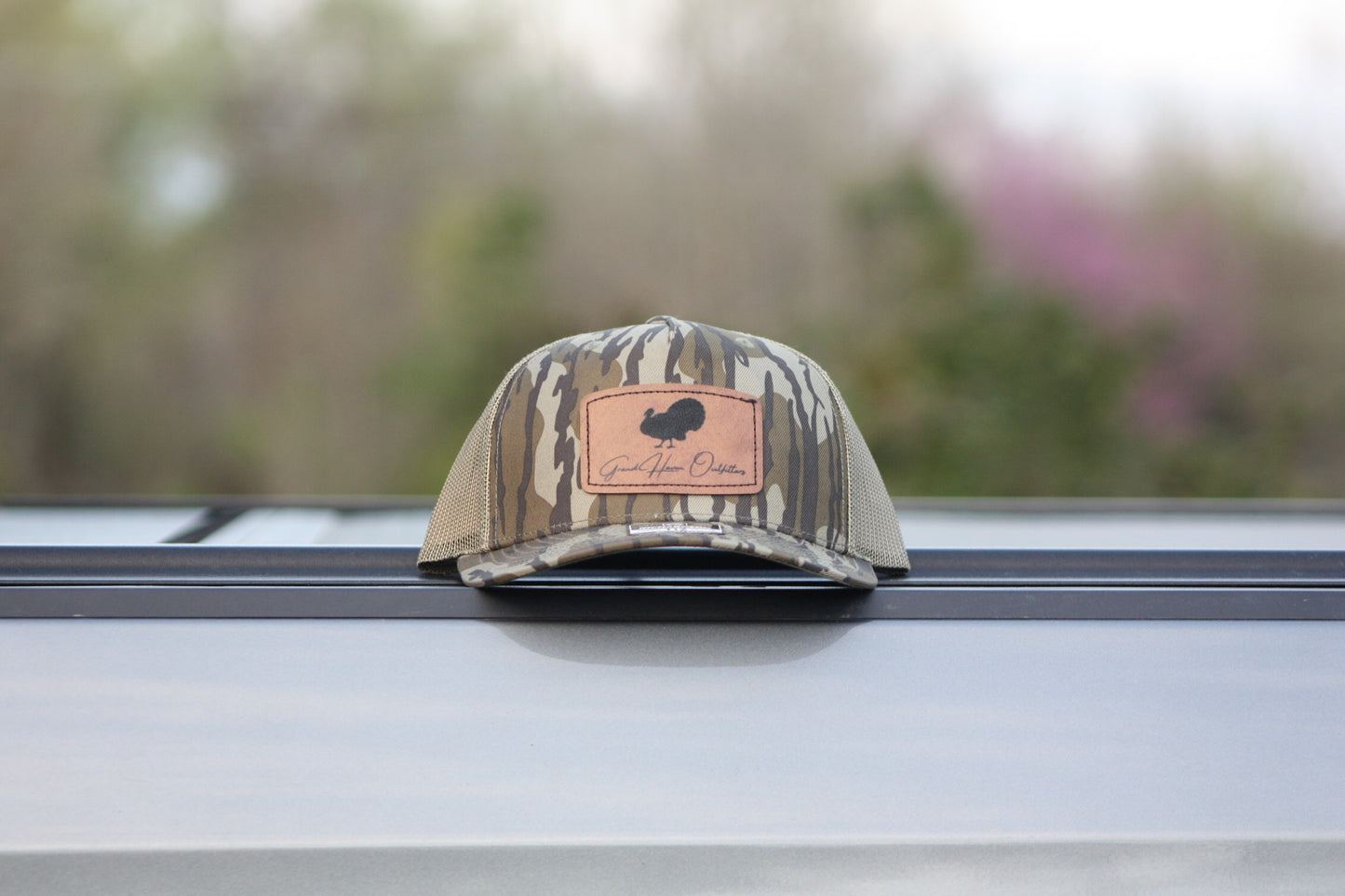 HAT - Old School Bottomland Square Leather Patch