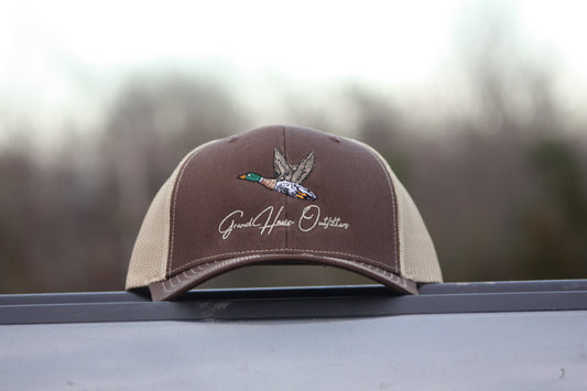 HAT - Brown/Khaki Embroidered