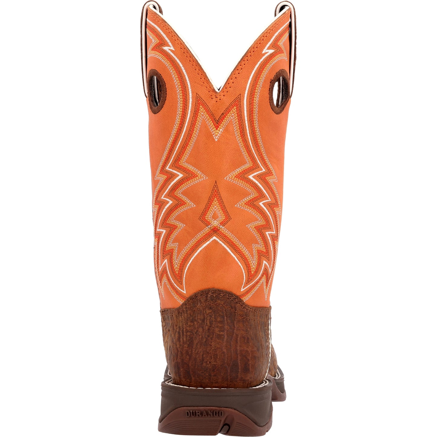 Rebel Cedar Bark and Monarch Orange Western Boot