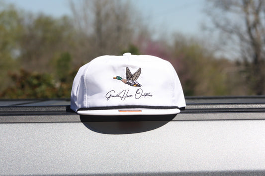 HAT - White Embroidered