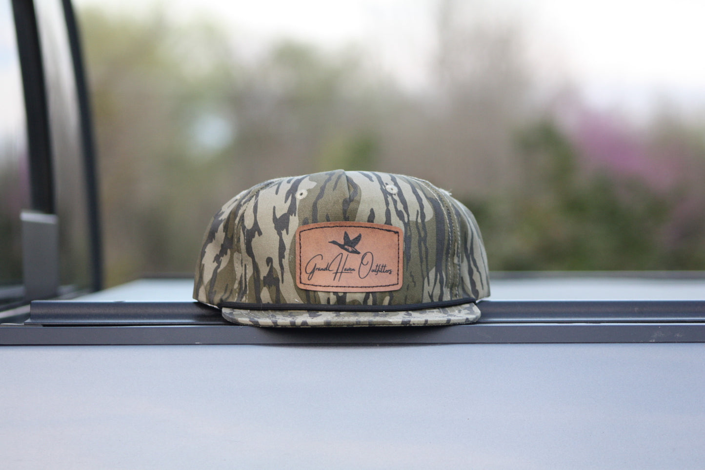 HAT - Old School Bottomland Square Leather Patch